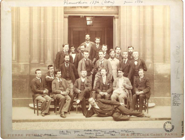 Henri Beslais fils, leur fils aîné, dans sa photo de la promotion 1894 de l'École normale, il est assis au milieu et fume la pipe. Charles Péguy est dans cette promotion aussi mais est absent de la photo. Henri Beslais fils, leur fils aîné, dans sa photo de la promotion 1894 de l'École normale, il est assis au milieu et fume la pipe. Charles Péguy est dans cette promotion aussi mais est absent de la photo.